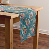 Kleurvolle Hongaarse bloemen Korte Tafelloper (Voorbeeld)