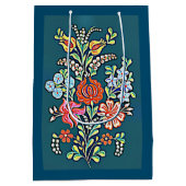 Kleurvolle Hongaarse bloemen Medium Cadeauzakje (Achterkant)