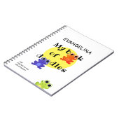 Kleurvolle kikkers - Aangepaste doppen Notitieboek (Linkerzijde)