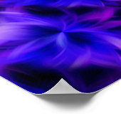 Kleurvolle, Paarse schouderklopjes Abstract Poster (Hoek)