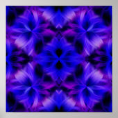 Kleurvolle, Paarse schouderklopjes Abstract Poster (Voorkant)