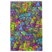 Kleurvolle Stippen Spirals Handschilderen 1 Kalender (Hoes)