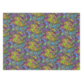 Kleurvolle Stippen Spirals Handschilderen 1 Tafelkleed (Voorkant (Horizontaal))