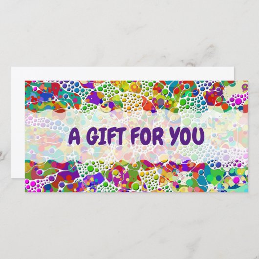 Kleurvolle Stippen Spirals Handschilderen 2 (Voorkant / Achterkant)