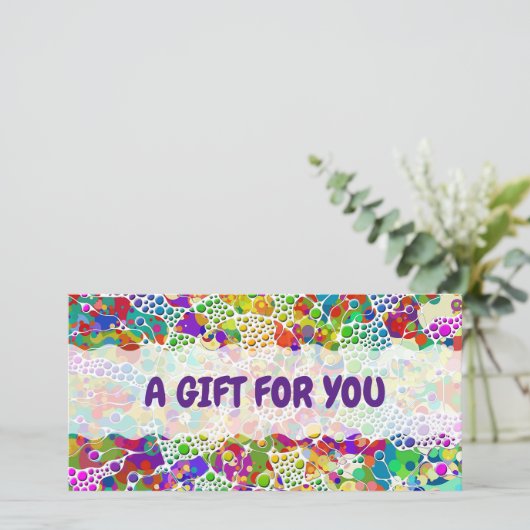 Kleurvolle Stippen Spirals Handschilderen 2 (Staand voorkant)