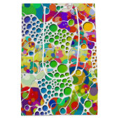 Kleurvolle Stippen Spirals Handschilderen 2 Medium Cadeauzakje (Achterkant)