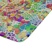 Kleurvolle Stippen Spirals Handschilderen 2 Snijplank (Hoek)