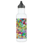 Kleurvolle Stippen Spirals Handschilderen 2 Waterfles (Rechts)