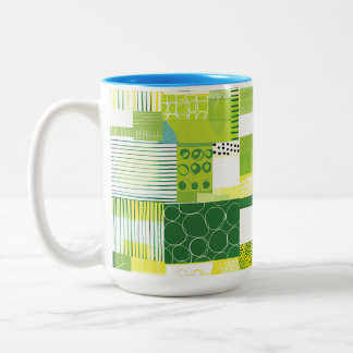 Kleurvolle Tropische Bloem Coffee Mug – Levendige Tweekleurige Koffiemok
