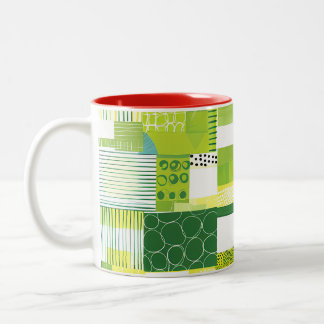 Kleurvolle Tropische Bloem Coffee Mug – Levendige Tweekleurige Koffiemok