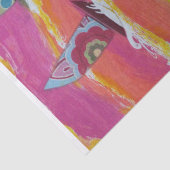 Kleurvolle zeilboten tissuepapier (Detail)