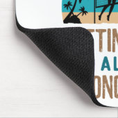 Kleurvolleybal die zand wordt in alle verkeerde pl muismat (Hoek)