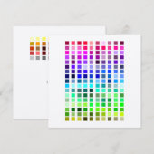 Kleurvoorbeeld invullen8 kaart (Voorkant / Achterkant)