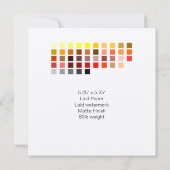 Kleurvoorbeeld invullen8 kaart (Achterkant)