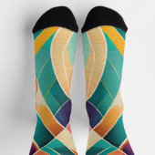 Kleurvormen met verschillende texturen sokken (Top)