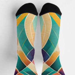 Kleurvormen met verschillende texturen sokken