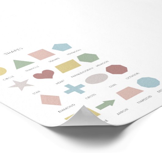 Kleurvormen poster dempen (Hoek)