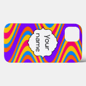 Kleurvormig golfpatroon Case-Mate iPhone case (Achterkant (horizontaal))