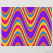 Kleurvormig golfpatroon flyer (Achterkant)