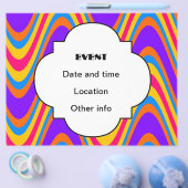 Kleurvormig golfpatroon flyer (Enkel)