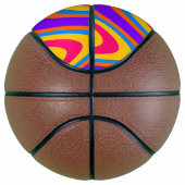 Kleurvormig golfpatroon mini basketbal (Rechts)