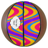 Kleurvormig golfpatroon mini basketbal (Verticaal)