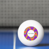 Kleurvormig golfpatroon pingpongbal (Net)
