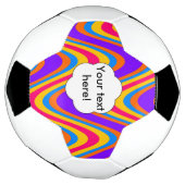 Kleurvormig golfpatroon voetbal (Gedraaid)