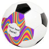 Kleurvormig golfpatroon voetbal (Drie kwart)