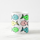 Kleurvormig visontwerp koffiemok (Center)