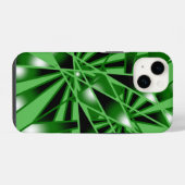 Kleurvulling met groene gradiënt Kleur Kunst Persp iPhone Hoesje (Achterkant horizontaal)
