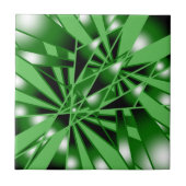 Kleurvulling met groene gradiënt Kleur Kunst Persp Tegeltje (Voorkant)