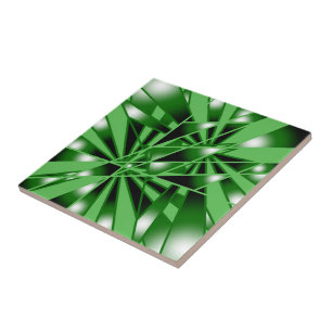 Kleurvulling met groene gradiënt Kleur Kunst Persp Tegeltje