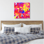 Kleurwaanzin Vertraagde canvasafdruk Canvas Afdruk (Insitu (Slaapkamer))