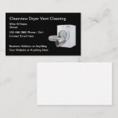 Kleurwasdroger, ventilatorreiniging toestel visitekaartje (Voorkant / Achterkant)