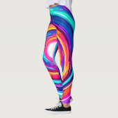 Kleurwervel: Dynamisch ontwerp Leggings (Links)
