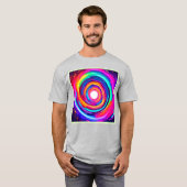 Kleurwervel: Dynamisch ontwerp T-shirt (Voorkant volledig)