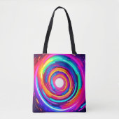 Kleurwervel: Dynamisch ontwerp Tote Bag (Voorkant)