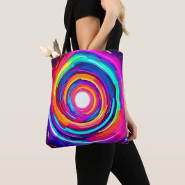 Kleurwervel: Dynamisch ontwerp Tote Bag