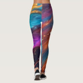 Kleurwervelingen Leggings (Achterkant)