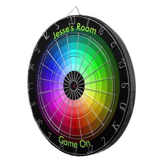 Kleurwiel op maat dartbord (Voorkant Rechts)