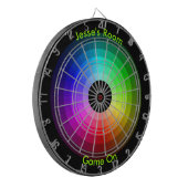 Kleurwiel op maat dartbord (Voorkant Links)