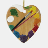 Kleurwiel palet van kunstenaar keramisch ornament (Rechts)