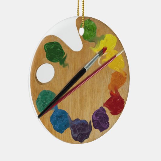 Kleurwiel palet van kunstenaar keramisch ornament (Rechts)