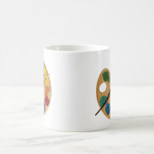 Kleurwiel palet van kunstenaar koffiemok (Center)