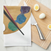 Kleurwiel palet van kunstenaar theedoek (Quarter Fold)