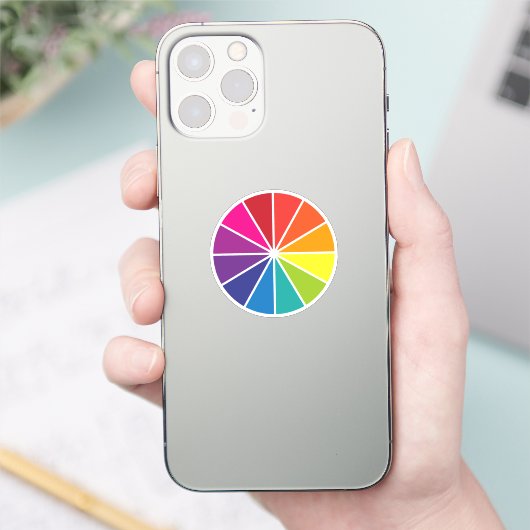 Kleurwiel Sticker (Telefoon)
