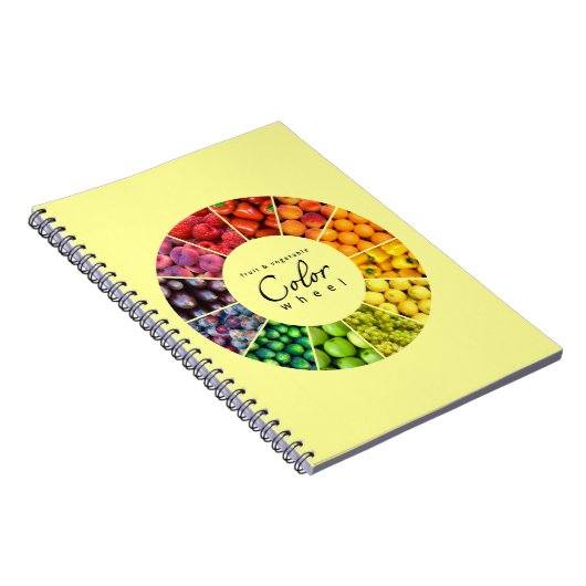 Kleurwiel van groenten en fruit (12 kleuren) notitieboek (Rechterzijde)
