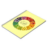 Kleurwiel van groenten en fruit (12 kleuren) notitieboek (Linkerzijde)