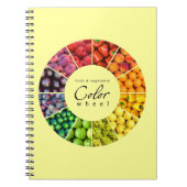 Kleurwiel van groenten en fruit (12 kleuren) notitieboek (Voorkant)